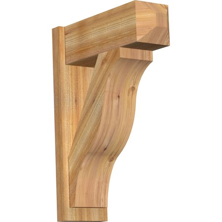 Ekena Millwork Funston Rough Sawn Craftsman Outlooker, Western Red Cedar, 8"W x 22"D x 30"H OUT08X22X30FST04RWR